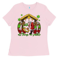 Bubblegum Pink with god all things are possible santa baby jesus Ladies Tee - Jasminsmagicworld