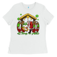 White with god all things are possible santa baby jesus Ladies Tee - Jasminsmagicworld