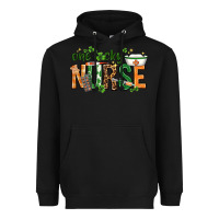 Black One lucky Nurse with elements St. Patricks Day Heavyweight Hoodie - HowdyJamesFarm