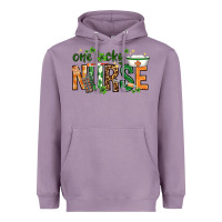 Lavender One lucky Nurse with elements St. Patricks Day Heavyweight Hoodie - HowdyJamesFarm