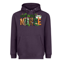Plum One lucky Nurse with elements St. Patricks Day Heavyweight Hoodie - HowdyJamesFarm