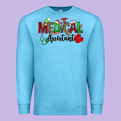 Medical Assistant Christmas Premium Sweatshirt Designed By Oliviacreatesart
