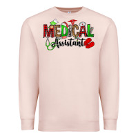 Pale Pink medical assistant christmas Premium Sweatshirt - OliviaCreatesArt