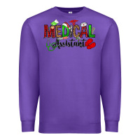 Purple medical assistant christmas Premium Sweatshirt - OliviaCreatesArt