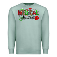 Seafoam medical assistant christmas Premium Sweatshirt - OliviaCreatesArt