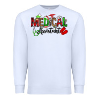 White medical assistant christmas Premium Sweatshirt - OliviaCreatesArt