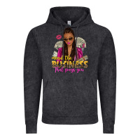 Vintage Black mind the business that pays you afro woman Vintage Hoodie - NancyCooperArtShop