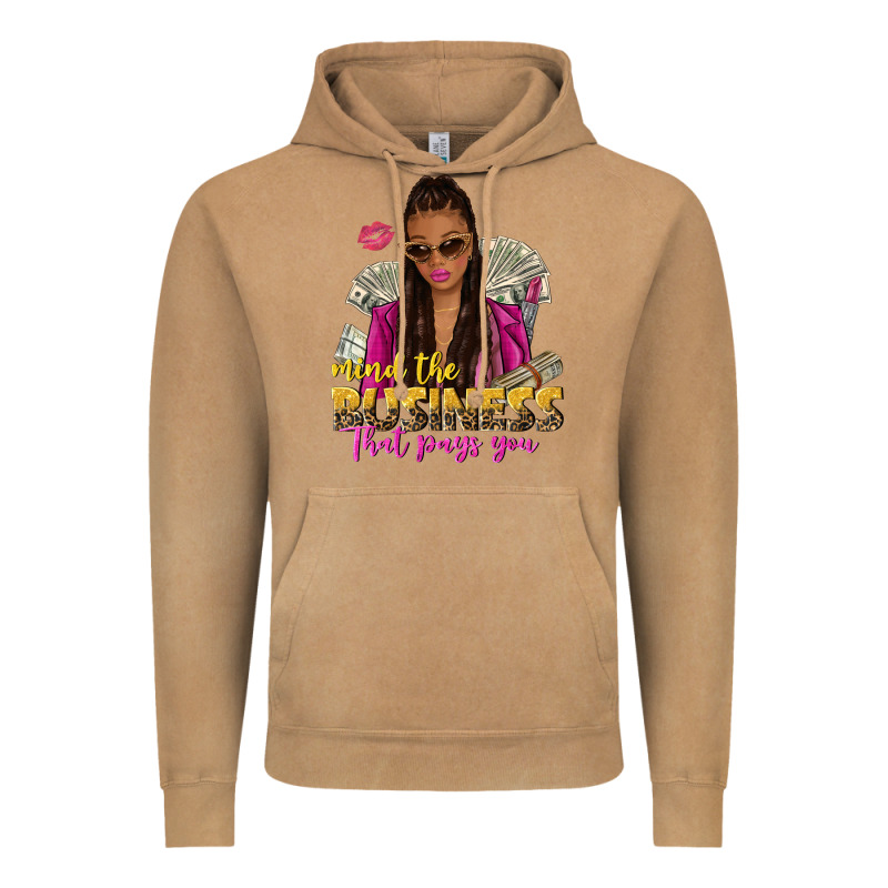 Mind The Business That Pays You Afro Woman Vintage Hoodie by NancyCooperArtShop | Teevron