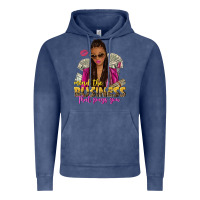 Vintage Denim mind the business that pays you afro woman Vintage Hoodie - NancyCooperArtShop