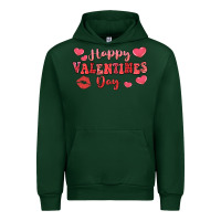 Forest Green happy valentine's day Urban Hoodie - LillyAllenDesigns
