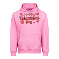 Fuchsia Pink happy valentine's day Urban Hoodie - LillyAllenDesigns