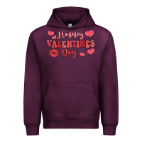 Mauve Wine happy valentine's day Urban Hoodie - LillyAllenDesigns