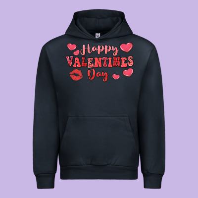 Happy Valentine's Day Urban Hoodie Designed By Lillyallendesigns