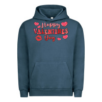 Pigment Midnight Navy happy valentine's day Urban Hoodie - LillyAllenDesigns
