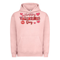 Pigment Salmon happy valentine's day Urban Hoodie - LillyAllenDesigns