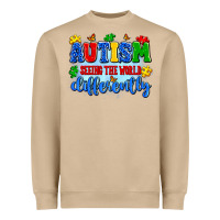Mushroom autism seeing the world differently Heavyweight Sweatshirt - Artiststas