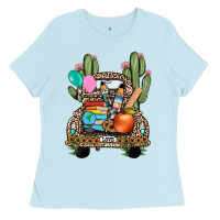 Baby Blue farm truck,back to school Ladies Tee - JahusDesignShop