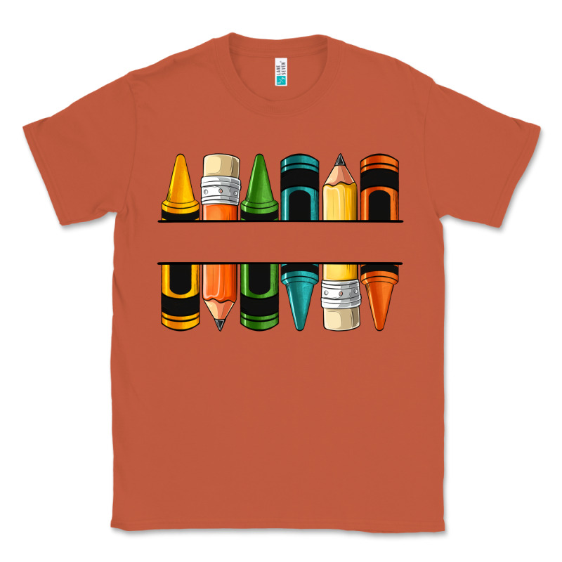 Custom Crayons With Pencil Classic Tee by NancyCooperArtShop | Teevron