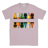 Lilac custom crayons with pencil Classic Tee - NancyCooperArtShop