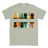 Matcha custom crayons with pencil Classic Tee - NancyCooperArtShop