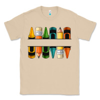 Mushroom custom crayons with pencil Classic Tee - NancyCooperArtShop