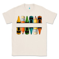 Natural custom crayons with pencil Classic Tee - NancyCooperArtShop