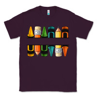 Plum custom crayons with pencil Classic Tee - NancyCooperArtShop