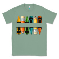 Sage custom crayons with pencil Classic Tee - NancyCooperArtShop