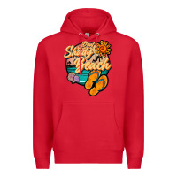 Red dont be a shady beach Premium Hoodie - JahusDesignShop