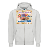 Dove Grey read book Zipper Hoodie - TumblerDesignByShophia