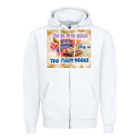 White read book Zipper Hoodie - TumblerDesignByShophia