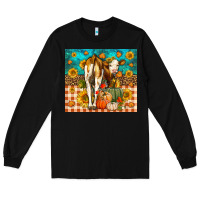 Black Western Fall Heifer Long Sleeve Tee - LillyAllenDesigns