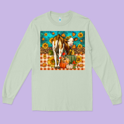 Western Fall Heifer Long Sleeve Tee Designed By Lillyallendesigns