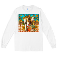 White Western Fall Heifer Long Sleeve Tee - LillyAllenDesigns