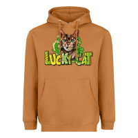 Meerkat Lucky cat St. Patrick's Heavyweight Hoodie - HowdyJamesFarm