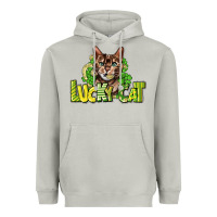 Moon Dust Lucky cat St. Patrick's Heavyweight Hoodie - HowdyJamesFarm
