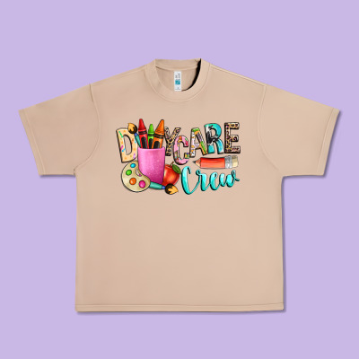 Daycare Crew Urban Heavy Tee Designed By Nancycooperartshop
