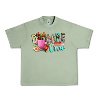 Oil Green daycare crew Urban Heavy Tee - NancyCooperArtShop