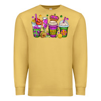 Antique Gold mardi gras coffee cups Premium Sweatshirt - OliviaCreatesArt