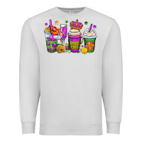 Dove Grey mardi gras coffee cups Premium Sweatshirt - OliviaCreatesArt