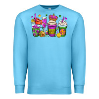 Ocean Blue mardi gras coffee cups Premium Sweatshirt - OliviaCreatesArt
