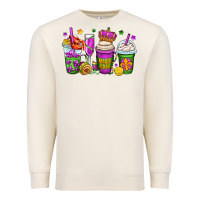 Sandshell mardi gras coffee cups Premium Sweatshirt - OliviaCreatesArt