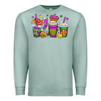 Seafoam mardi gras coffee cups Premium Sweatshirt - OliviaCreatesArt