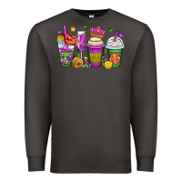 Smoke mardi gras coffee cups Premium Sweatshirt - OliviaCreatesArt