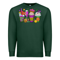 Sports Green mardi gras coffee cups Premium Sweatshirt - OliviaCreatesArt