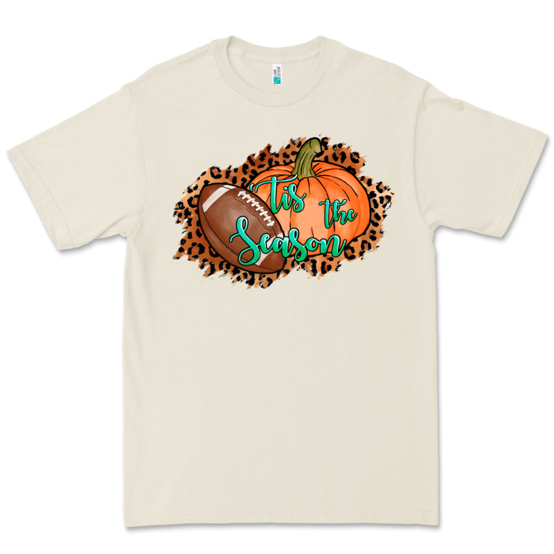 Tis The Season Football Pumpkin Premium Tee by AdoDesignShop | Teevron