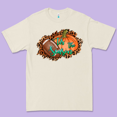 Tis The Season Football Pumpkin Premium Tee Designed By Adodesignshop