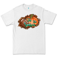 White tis the season football pumpkin Premium Tee - AdoDesignShop