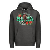 Charcoal Heather Mama rock lightning bolt Mother's Day Premium Hoodie - CowGirlArtShop