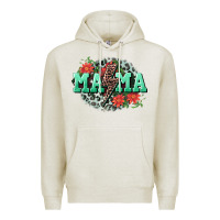 Oatmeal Heather Mama rock lightning bolt Mother's Day Premium Hoodie - CowGirlArtShop
